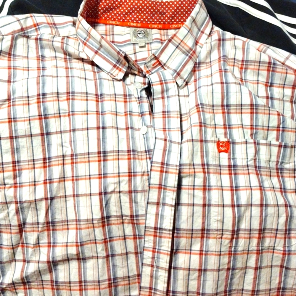 Mens long sleeve cinch shirt